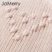 JaMerry Vintage pink hairball autumn winter sweaters ladies Long sleeve casual pullover 2019 Fashion chic loose knitted jumper