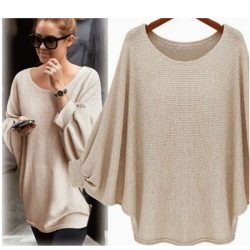 Kenancy 2019 New Women Casual Sweater Knitted Batwing Pullovers Ladies Loose Autumn Outwear Fashion Women'S Jumper Pull Femme