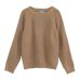 Korean Fashion Ladies Full Sleeve Women Knitting Sweater Solid O-Neck Pullover And Jumper Loose Sweater Hot Sale S80209Q