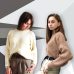 Korean Fashion Ladies Full Sleeve Women Knitting Sweater Solid O-Neck Pullover And Jumper Loose Sweater Hot Sale S80209Q