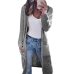 Laamei New European Women Autumn Split Slim Cardigan Long Sleeve Loose Asymmetric Batwing Pocket Thicken Cardigan Women Sweaters