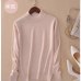 Lafarvie Fashion Cashmere Blended Knitted Sweater Women Tops Autumn Winter Turtleneck Pullovers Female Long Sleeve Solid Color