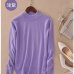 Lafarvie Fashion Cashmere Blended Knitted Sweater Women Tops Autumn Winter Turtleneck Pullovers Female Long Sleeve Solid Color