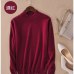 Lafarvie Fashion Cashmere Blended Knitted Sweater Women Tops Autumn Winter Turtleneck Pullovers Female Long Sleeve Solid Color