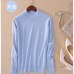 Lafarvie Fashion Cashmere Blended Knitted Sweater Women Tops Autumn Winter Turtleneck Pullovers Female Long Sleeve Solid Color