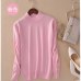 Lafarvie Fashion Cashmere Blended Knitted Sweater Women Tops Autumn Winter Turtleneck Pullovers Female Long Sleeve Solid Color