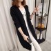 Long Cardigan Female 2018 Autumn Winter Women Long Sleeve Cardigan Sweater Knitted Cardigans For Women Sweater NS4054