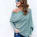 MISAUU Sexy Off Shoulder Knitted Sweater Women Fashion Pullovers Knitwear Autumn Winter 2018 White jumper pull femme Plus Size