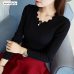 MOVOKAKA Sweaters 2018 New Womens Sweater Winter Long Sleeve Butterfly Neck Sweater Female Knitted Pullover Solid Sweaters Women