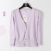 M-XL Summer Women V-Neck Knitted Casual Ice Silk Short Sweaters Cardigans Lady Knitting Outwear for Female