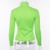 NCLAGEN 2019 Spring Women Turtleneck Ribbed Sweaters Long Sleeve Fluorescent Color Pullovers Slim Solid Color Mujer Warm Sweater