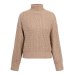 NLW Khaki Turtleneck Women Sweater Autumn Winter Long Sleeve Oversize Jumper 2019 Knitted Loose Fashion Pullover Femme