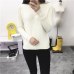 Neploe Women O neck Pullover Sweater 2019 Autumn Winter Korean New Solid Basic Knitted Sweater Female Fashion Wild Knitwear66205