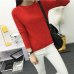 Neploe Women O neck Pullover Sweater 2019 Autumn Winter Korean New Solid Basic Knitted Sweater Female Fashion Wild Knitwear66205