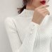 New 2018 Autumn and Winter Women Pearl Beaded Sweater O-Neck Long Sleeve Slim Women Knit Sweater and Pullover SW854