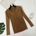 New 2019 Spring Button V Neck Sweater Women Basic Slim Knitted Pullover Women Sweaters And Pullovers Knit Jumper Ladies Sweater