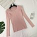 New 2019 Spring Button V Neck Sweater Women Basic Slim Knitted Pullover Women Sweaters And Pullovers Knit Jumper Ladies Sweater