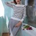 New Autumn Winter Women Pullover Sweater Fashion Striped Designer Casual Jumper O-Neck Long Sleeves Female Sweater