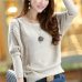 New Design Female Solid Hollow Out Knitted Sweater Long Batwing Sleeve Wear Casual Loose Knitted Pullover Women Autumn Jumper