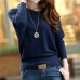 New Design Female Solid Hollow Out Knitted Sweater Long Batwing Sleeve Wear Casual Loose Knitted Pullover Women Autumn Jumper