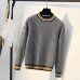 New High Quality Striped Autumn Winter Women Sweater Thick Jacquard Knitted Pullover and Sweater Fashion Casual Femme Jumper