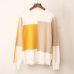 New Multicolor Autumn Winter Women Sweater O-Neck Knitted Jumper Top Loose Casual Warm Femme Sweater