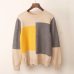 New Multicolor Autumn Winter Women Sweater O-Neck Knitted Jumper Top Loose Casual Warm Femme Sweater