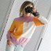 New Multicolor Autumn Winter Women Sweater O-Neck Knitted Jumper Top Loose Casual Warm Femme Sweater