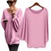 New sweater Women candy color Oversized Batwing Knitted Pullover Loose Sweater Knitted Tops high quality clothing #yl