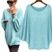 New sweater Women candy color Oversized Batwing Knitted Pullover Loose Sweater Knitted Tops high quality clothing #yl