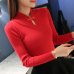 OHCLOTHING Hot 2019 Winter New Fashion Thickened half turtleneck sweater short female thread tight all-match solid new shirt