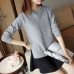 OHCLOTHING In the spring of 2018 new women's long sleeved Pullover female loose knit short shirt coat blouse