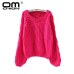 OMCHION Pull Femme 2019 Autumn Winter Twist Soft Women Sweaters And Pullovers Lantern Sleeve Short Sweater Loose Jumper SW96