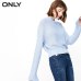 ONLY  Women's Winter Loose Neckline See-through Sexy Knitted Sweater Pullover with special cuffs|118124517