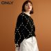 ONLY  womens' winter new loose rope lace knit sweater Trendy diamond lattice Tie-up design|118324560