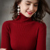 On sale INS 2019 autumn winter Women Knitted Turtleneck Sweater shirts Casual Soft Jumper Fashion Slim Femme Elasticity Pullover