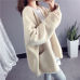 PEONFLY 2019 Fashion Basic Women Knitted Cardigans Tide Solid Loose Casual Long Sleeve Elegant Sweaters Coat Female Jacket