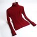 Plus Size S-2XL Thick Warm Women Pullover Sweater Fashion Knitted With Velvets Jumper Top Rib Silm Female Turtleneck Sweater