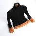 Plus Size S-2XL Thick Warm Women Pullover Sweater Fashion Knitted With Velvets Jumper Top Rib Silm Female Turtleneck Sweater