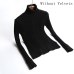 Plus Size S-2XL Thick Warm Women Pullover Sweater Fashion Knitted With Velvets Jumper Top Rib Silm Female Turtleneck Sweater