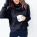 Pullover Sweater Women Jumper Clothing Turtleneck Sweater Female Jumper Pull Top Women Thick Winter Oversized Knitted Sweaters