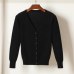 Queechalle 25 Color Autumn Knitted Cardigan Coat Women's V Neck Long Sleeve Casual Sweater Coats Female Clothes S- 4XL Plus Size