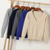 Queechalle 25 Color Autumn Knitted Cardigan Coat Women's V Neck Long Sleeve Casual Sweater Coats Female Clothes S- 4XL Plus Size