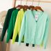 Queechalle 28 Colors knitted cardigans spring autumn cardigan women casual long sleeve tops V neck solid women sweater coat