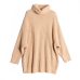 REJINAPYO 10 Color Women Fashion Solid Casual Knitted Sweater Female Turtleneck Oversized Pullover Ladies Elegant Loose Sweater