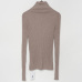 Ribbed Turtleneck Sweater Knitted Tops Women High Neck Pullovers With Thumb Hole Fall Winter Jumper