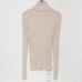 Ribbed Turtleneck Sweater Knitted Tops Women High Neck Pullovers With Thumb Hole Fall Winter Jumper