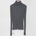 Ribbed Turtleneck Sweater Knitted Tops Women High Neck Pullovers With Thumb Hole Fall Winter Jumper