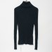 Ribbed Turtleneck Sweater Knitted Tops Women High Neck Pullovers With Thumb Hole Fall Winter Jumper