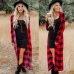 Rogi Summer Autumn Plaid Long Cardigan Women 2019 Casual Long Sleeve Cardigan Fashion Patchwork Color Block Slim Lady Outerwear